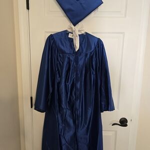 FIU Blue Graduation Gown and Cap Set Like New